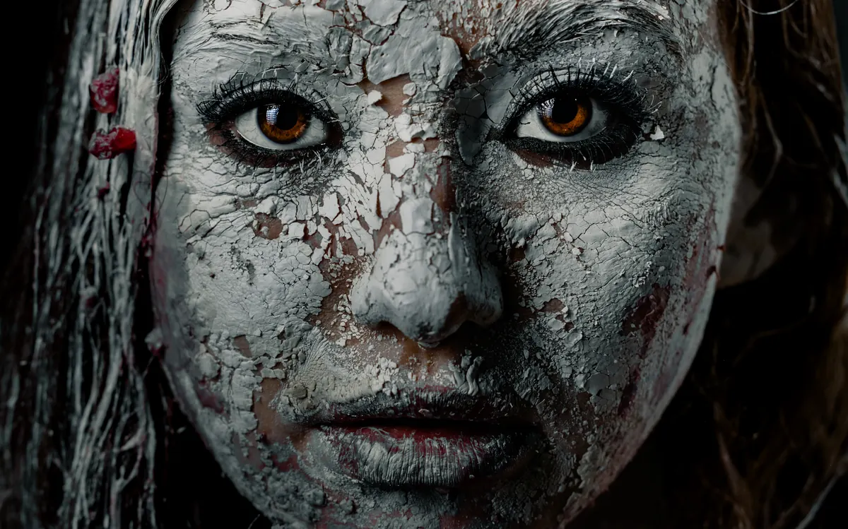 Fotografia artystyczna Pominkiewicza: Cracked — Popękana Twarz